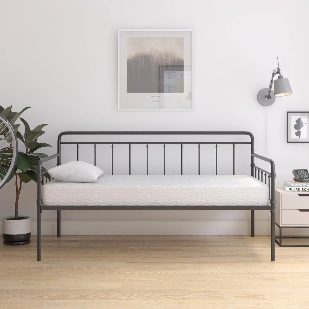 6 Inch Polyester Fill Mattress, Twin Size S6398