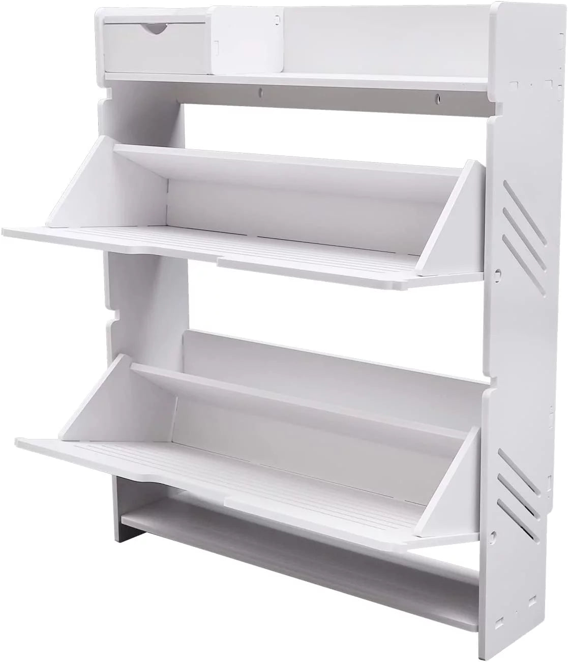 White 2 Tier Shoe Cabinet O930174