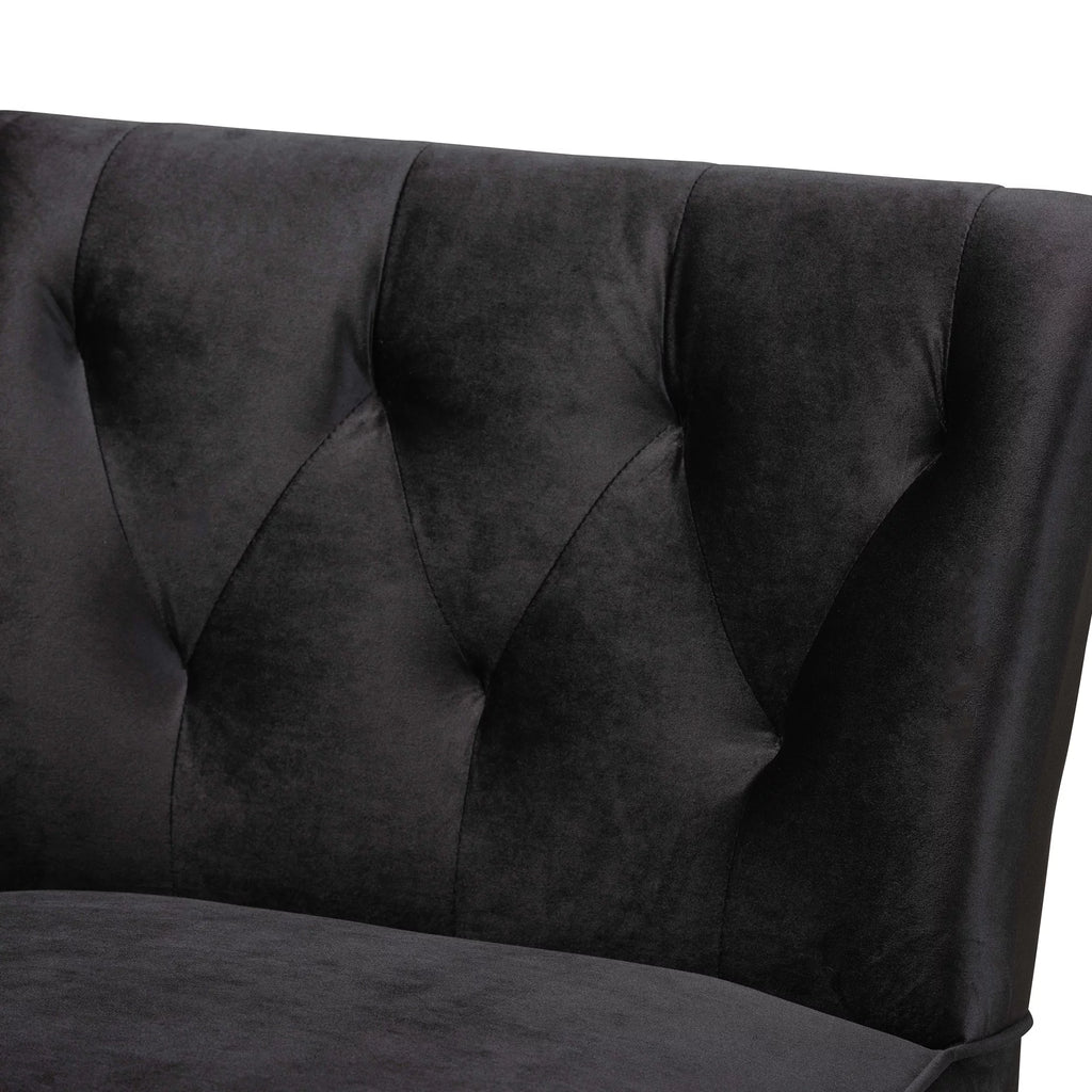 Black Slipper Chair F8530