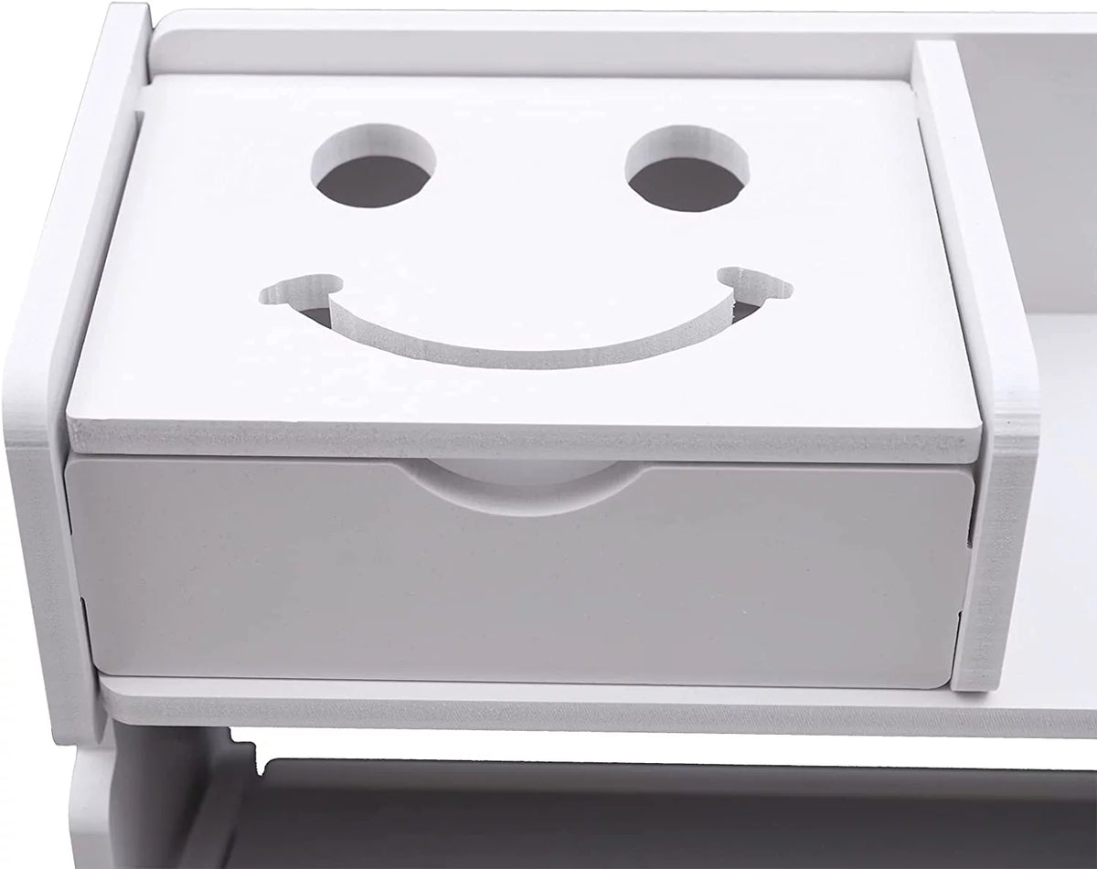 White 2 Tier Shoe Cabinet O930174