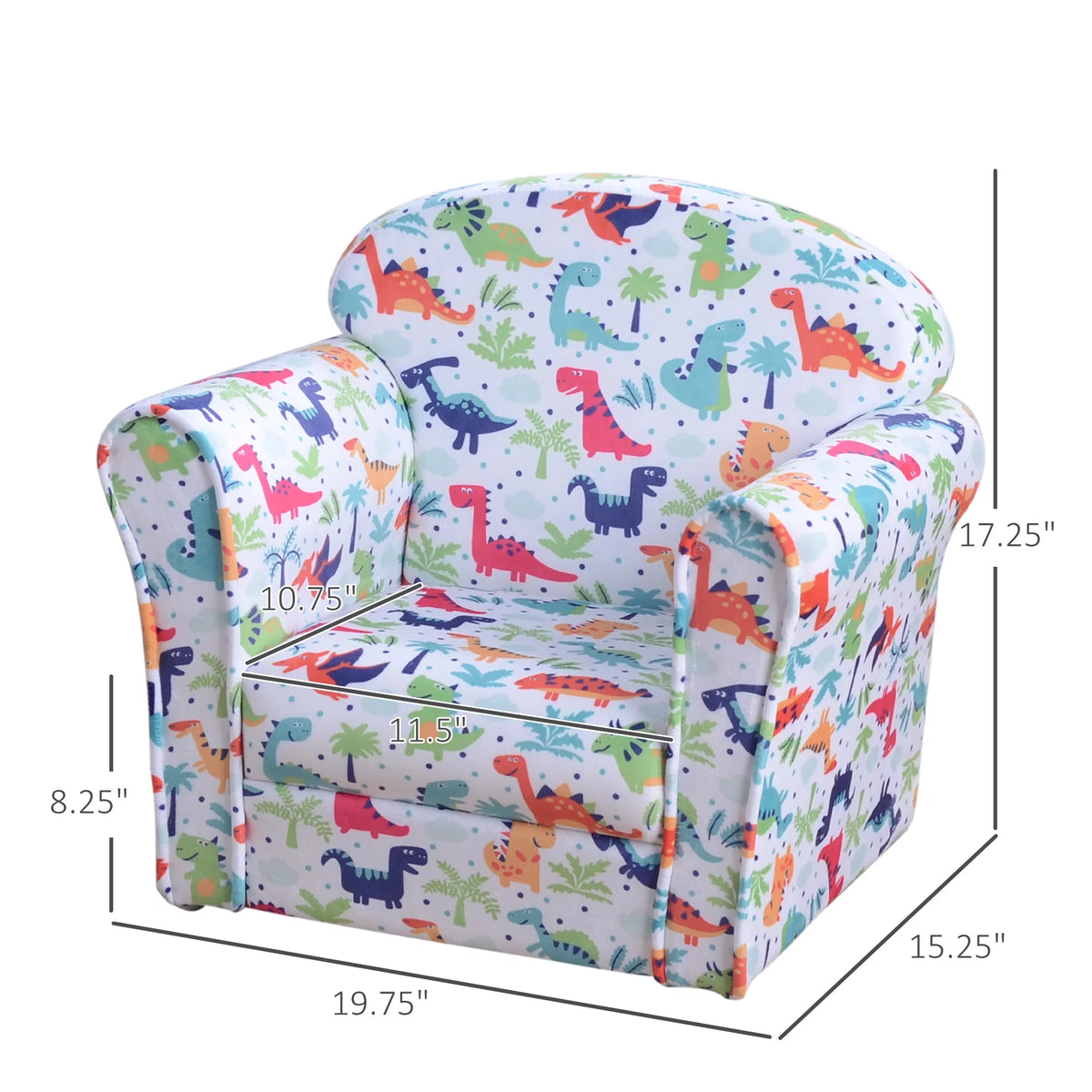 Kid's Sofa Armchair with Dinosaur Design B84019