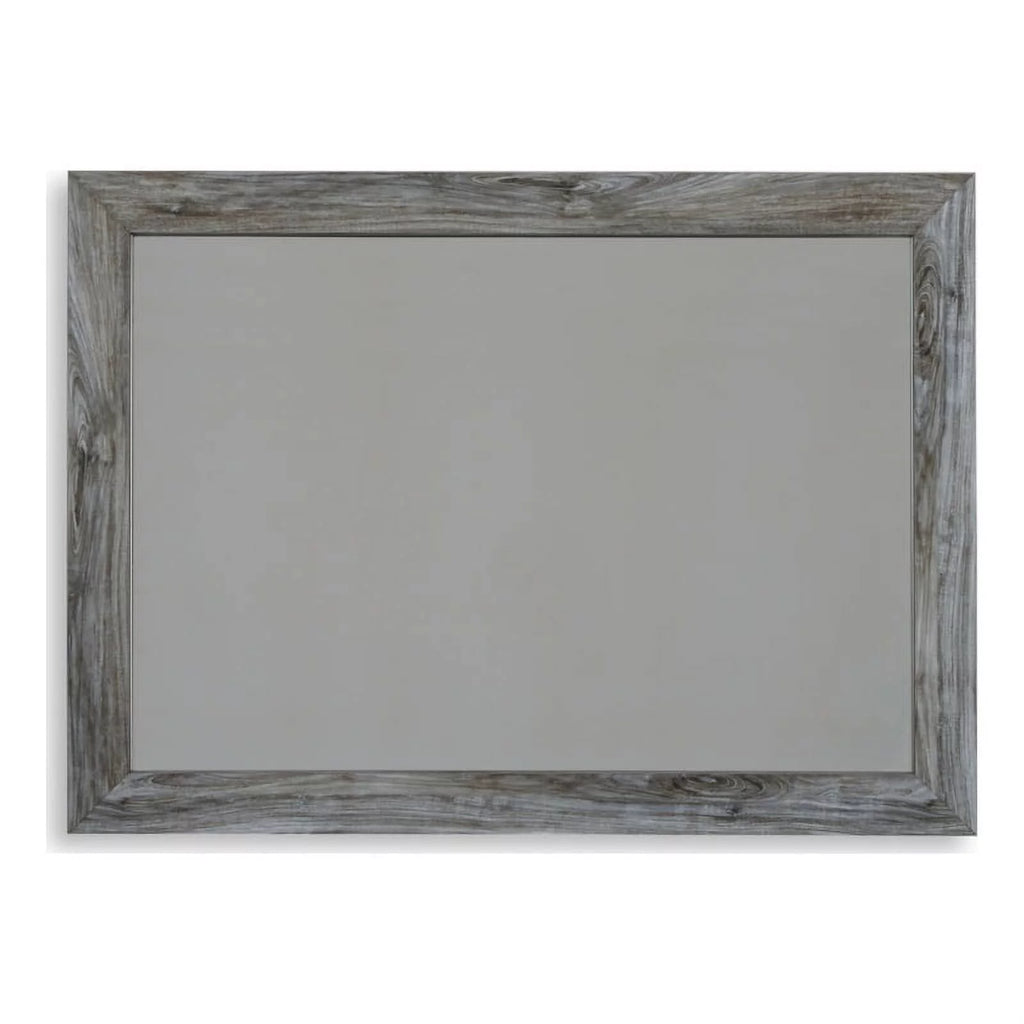 Wood Bedroom Mirror in Smoky Gray D69441