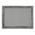Wood Bedroom Mirror in Smoky Gray D69441