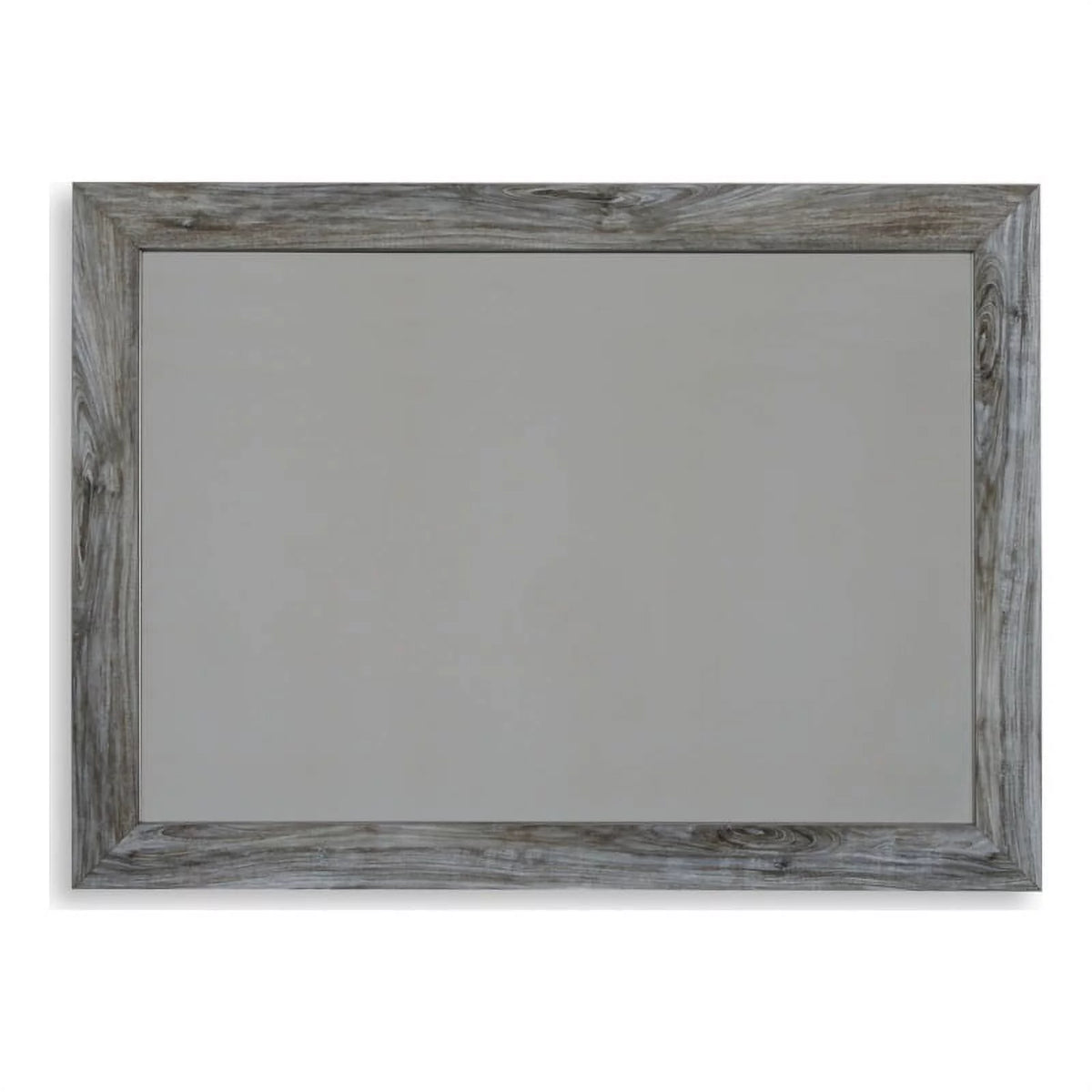 Wood Bedroom Mirror in Smoky Gray D69441