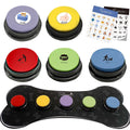 Set of 5 Dog Buttons with Rubber Mat I725