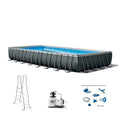 32ft x 16ft x 52in Rectangular Pool Set with Maintenance Kit M89246