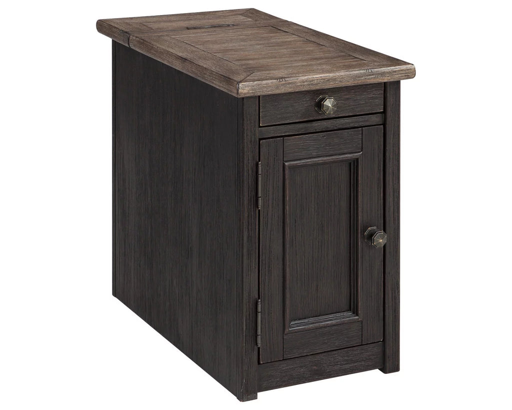 Chairside End Table with USB Ports & Outlets C350890