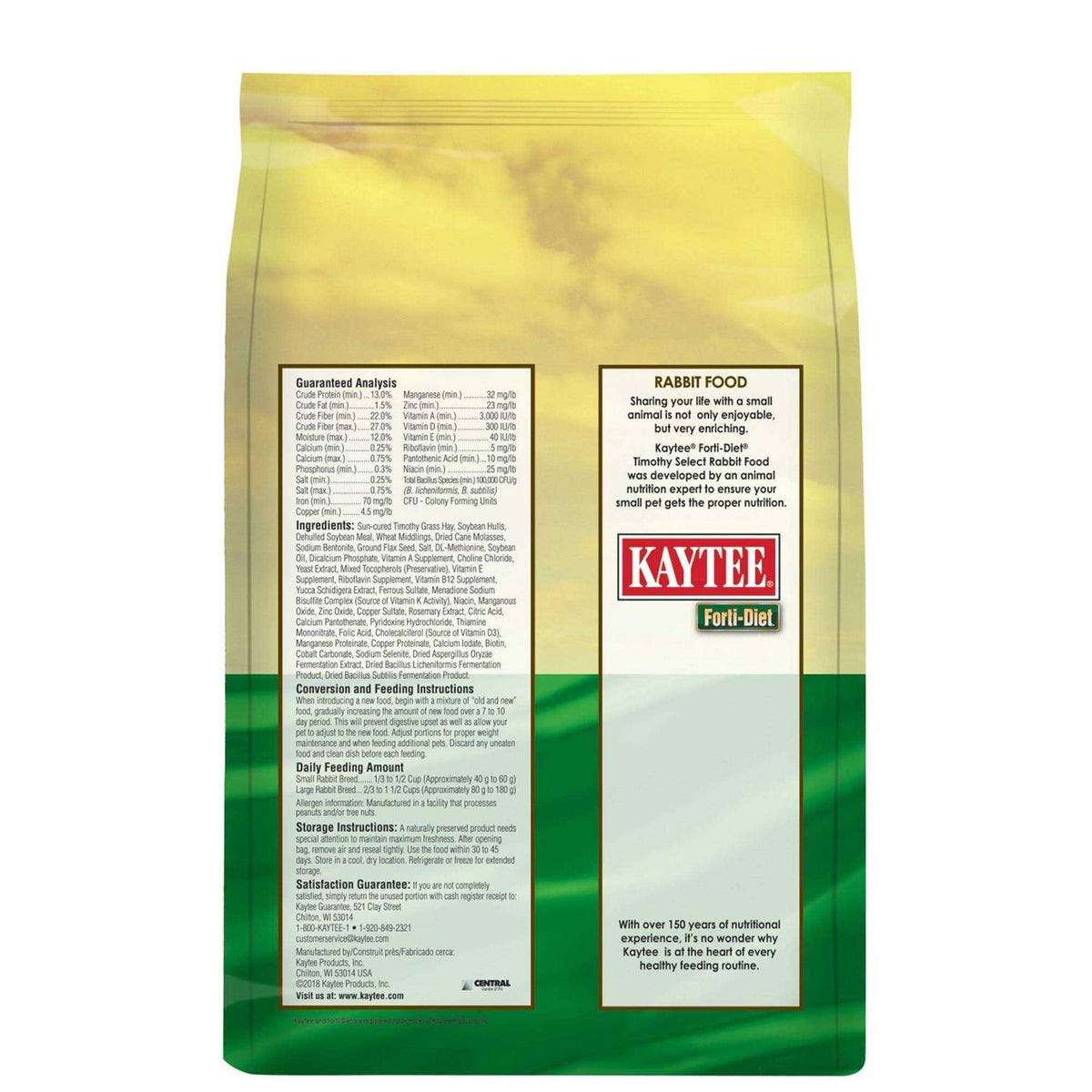 Timothy Rabbit Food S640