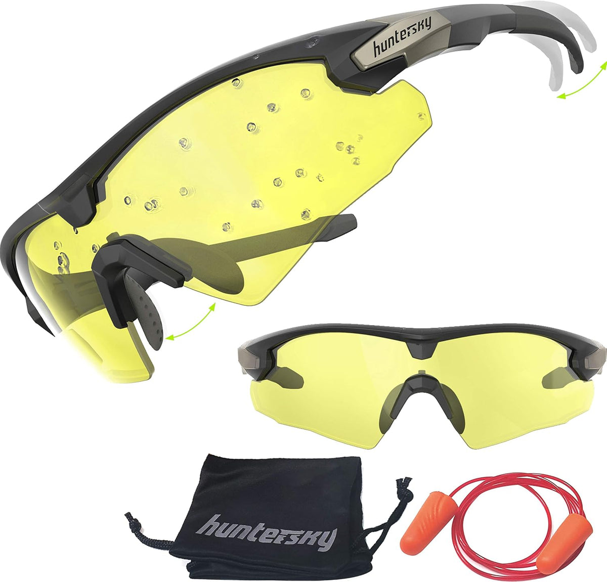 Tactical Shooting Glasses Ballistic Impact Protection Pack of 2 H608