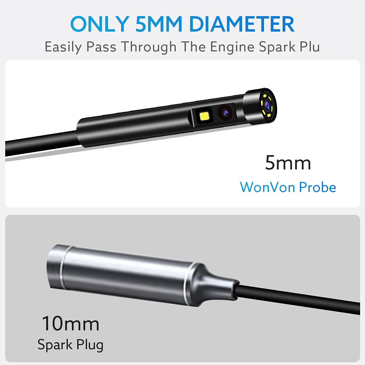 1080P Dual-Lens Borescope with 5 IPS Screen R5498