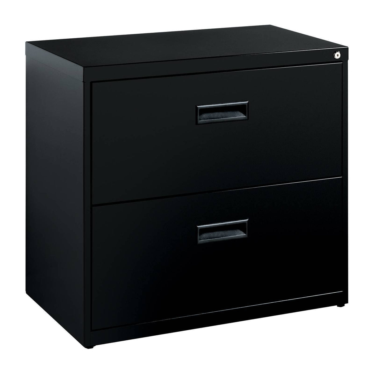 2 Drawer Black Metal File Cabinet J702502