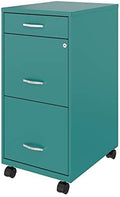 3 Drawer Metal Mobile File Cabinet with Lock H808