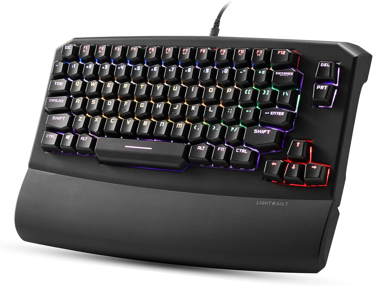 79 Keys Ergonomic Mechanical Keyboard with Wrist Rest N137