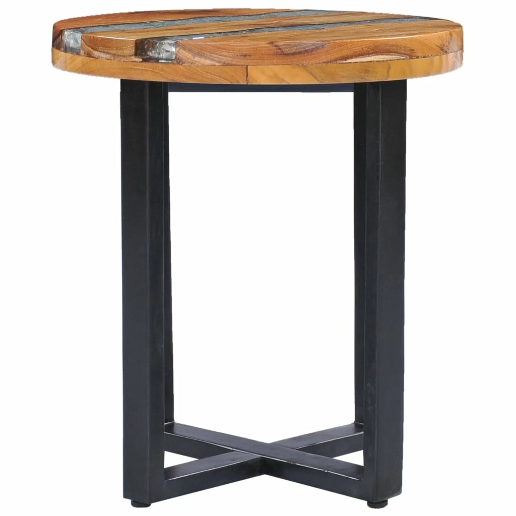 Solid Teak Wood and Polyresin Coffee Table Z285