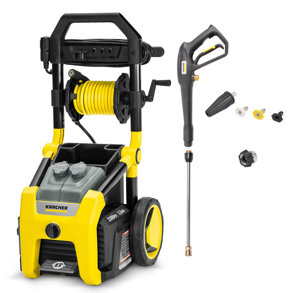 Electric Pressure Washer with 3 Nozzles and Hose S941263