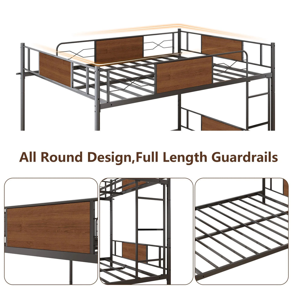 Full over Full Metal Bunk Beds J5968