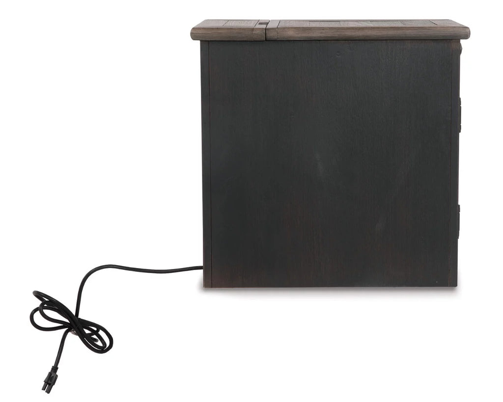 Chairside End Table with USB Ports & Outlets C350890