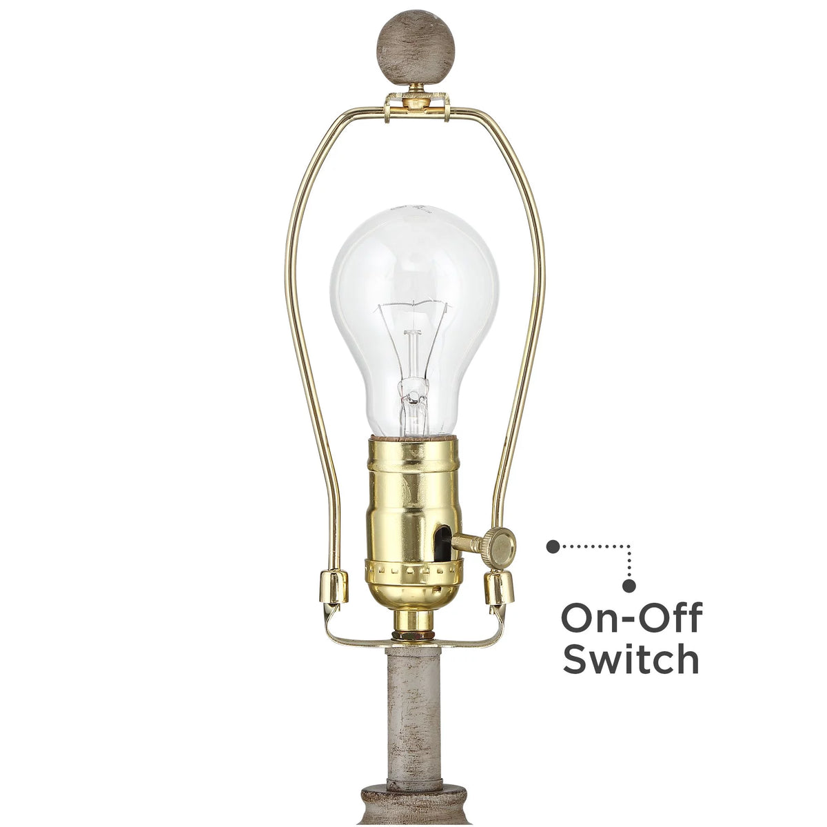 Set of 2 Beige Wood Table Lamps S266