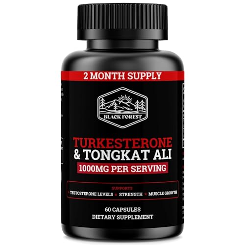 Black 1000mg Turkesterone Supplement K22936