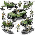 78-in-1 Army Men Toys Set with Military Truck Helicopter Kayak Boat Motorcycle Action Figures C31251