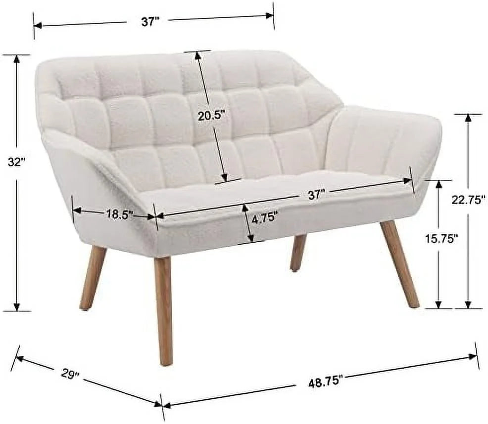 Sherpa Accent Chair with Ottoman Q6653