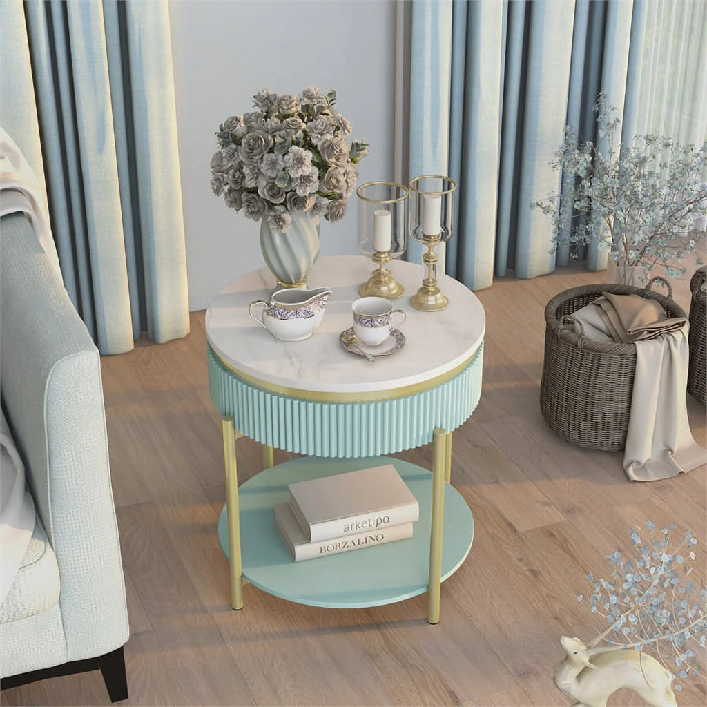 Contemporary Wood 1-Drawer End Table U648