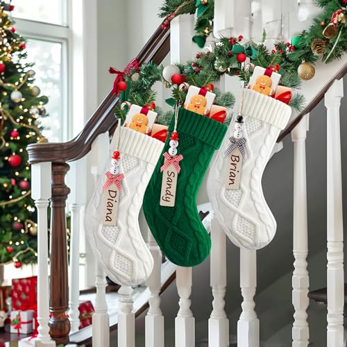 18 Inches 6 Pack Knitted Christmas Stockings H7041