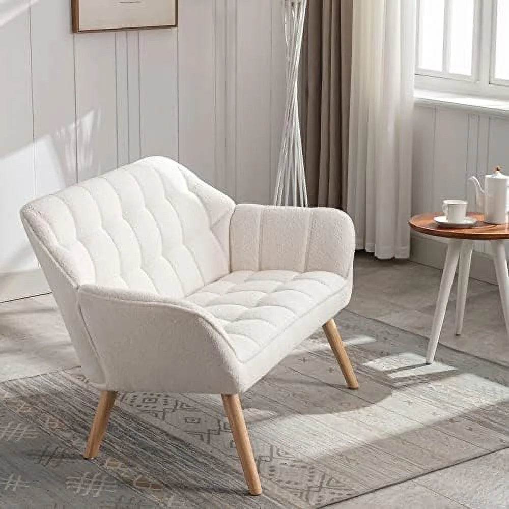 Sherpa Accent Chair with Ottoman Q6653