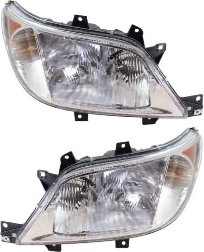 For Dodge Sprinter 2500 Headlight Pair Driver and Passenger Side Y35857