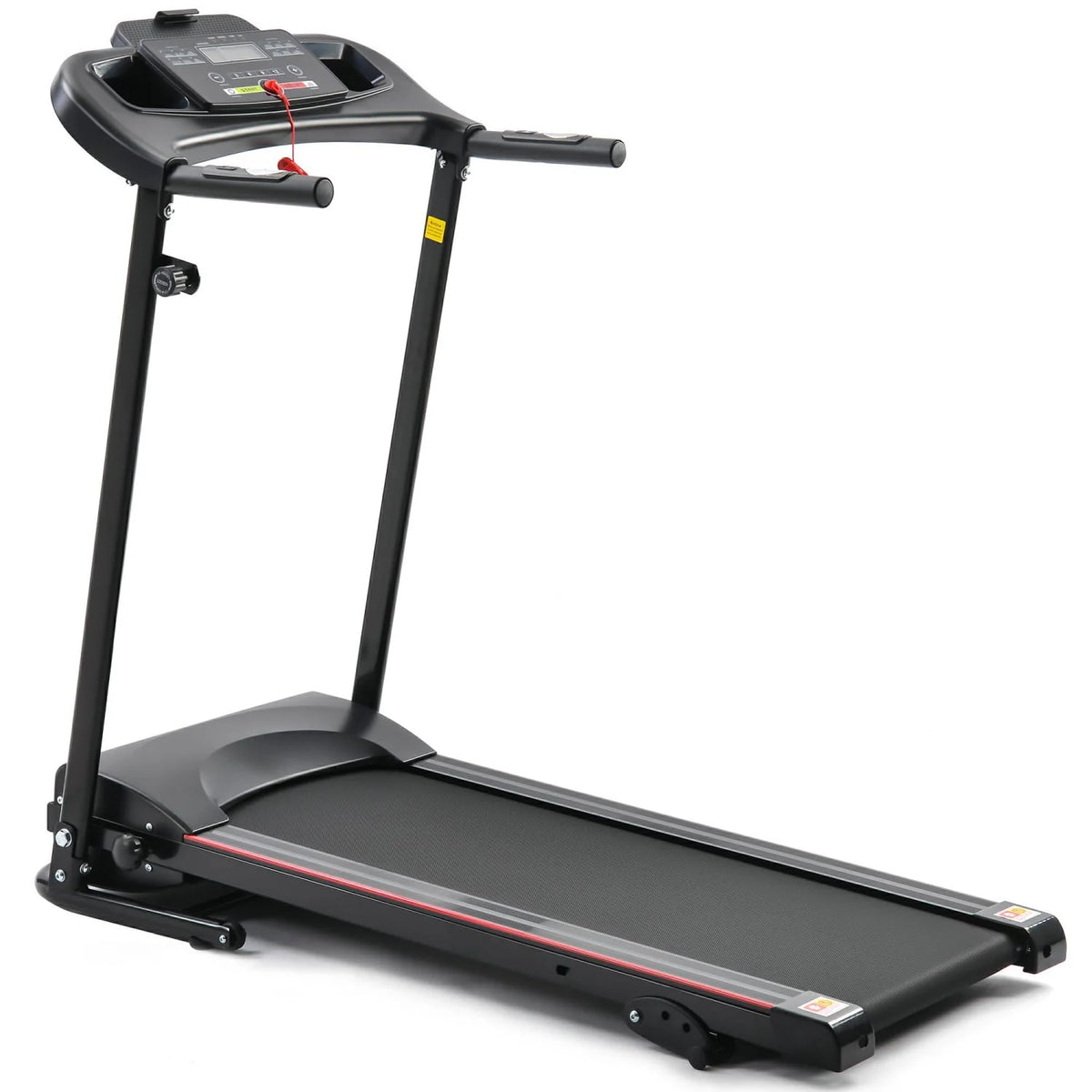 Foldable Electric Treadmill Black with 3 Manual Inclines X728