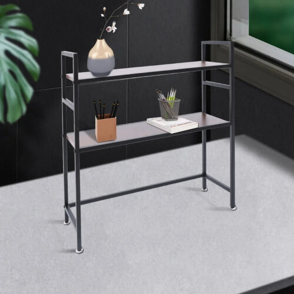Wood Countertop Hutch Bookshelf 2PCS H91936