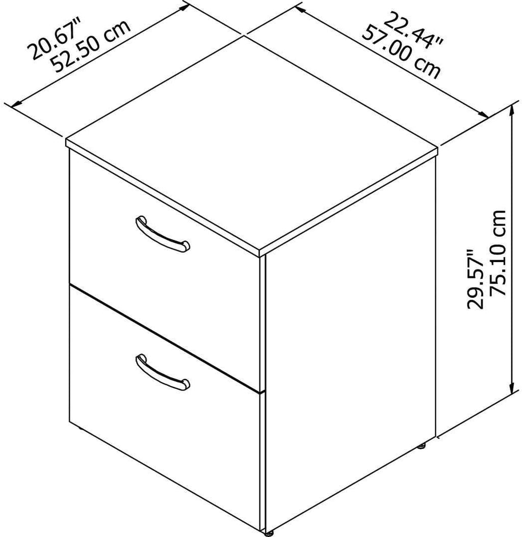 2 Drawer Mobile File Cabinet V7253