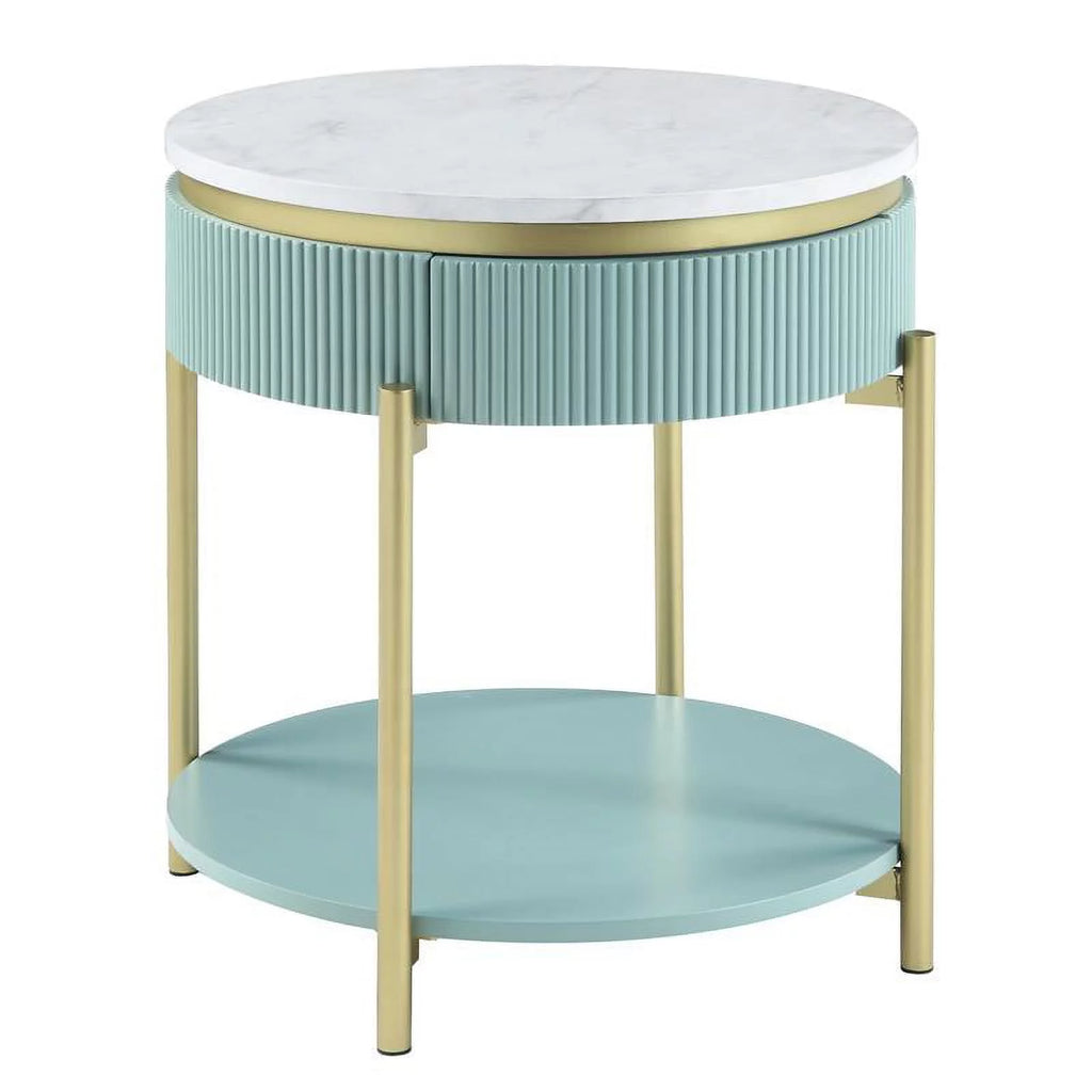 Contemporary Wood 1-Drawer End Table U648