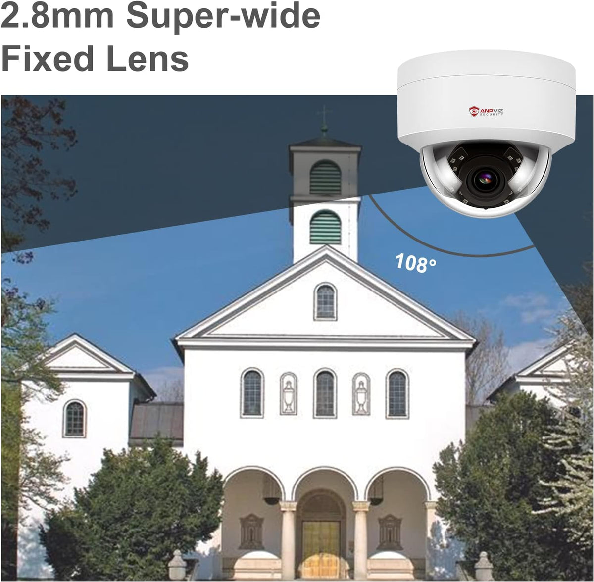 5MP 8 Channel IP PoE Security System with 2TB HDD and 8 Dome Cameras L1722