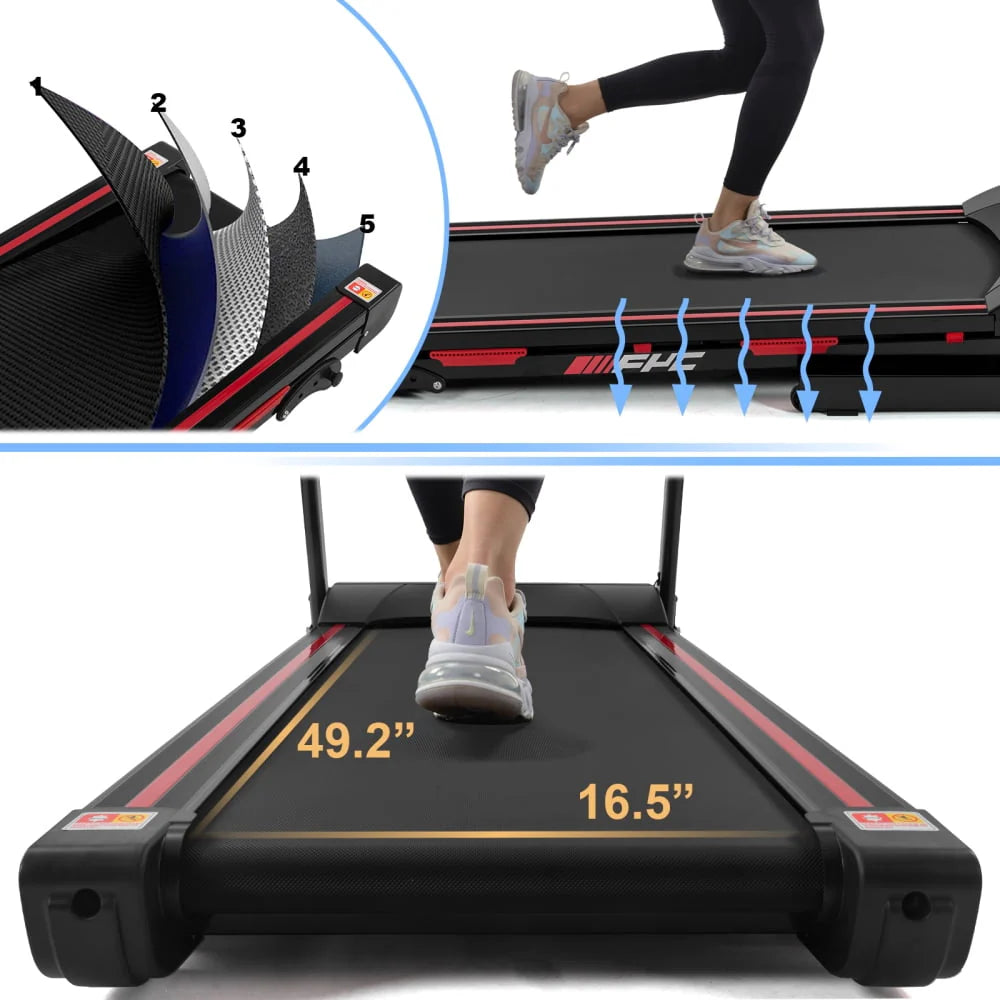 Folding Treadmill with Incline, 3.5HP H128