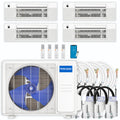 36,000 BTU 4 Zone Ceiling Cassette Ductless Air Conditioner and Heat Pump E862