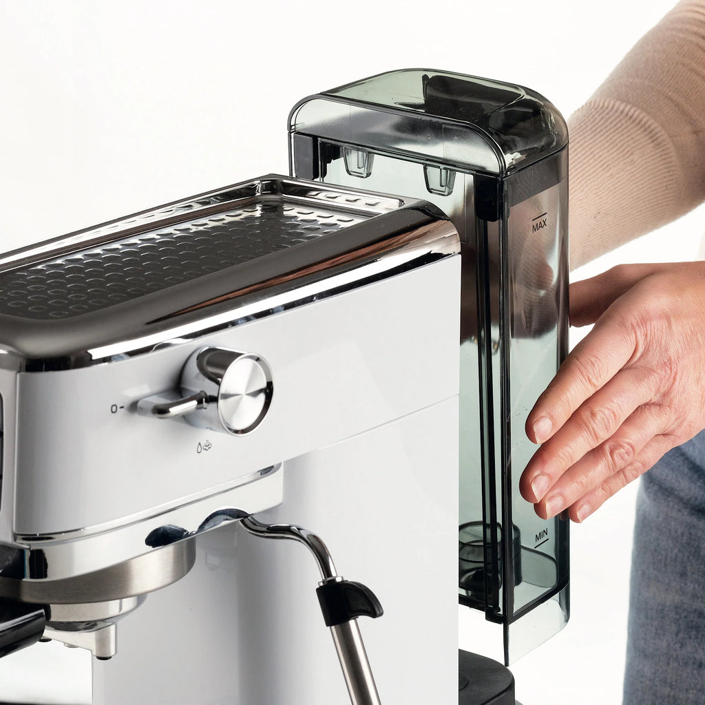 White Metal Coffee Machine N390