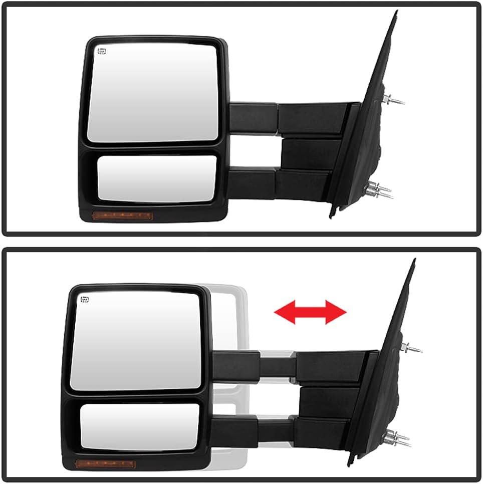 Telescoping Power Heated LED Signal Towing Side Mirrors Left Right Ford F150 Truck O9694