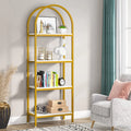 4-Tier 70.8" Arched Bookshelf with Metal Frame Q609321