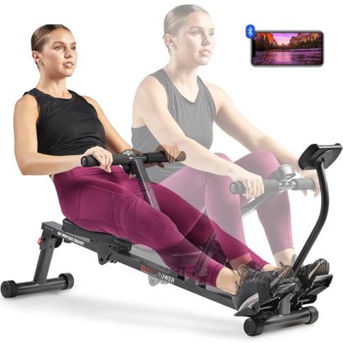 Compact Adjustable Rowing Machine with 12 Levels of Resistance K38229