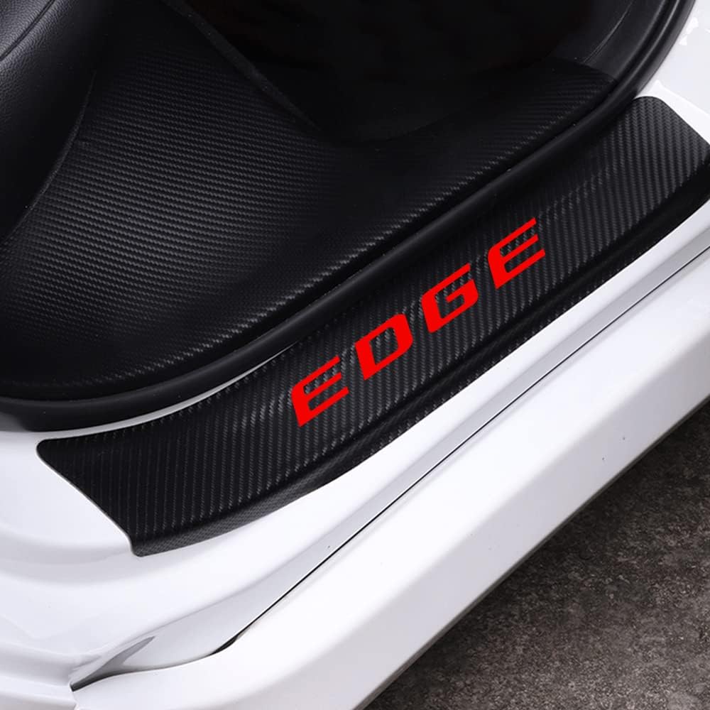 Carbon Fiber Vinyl Car Door Sill Protector O870