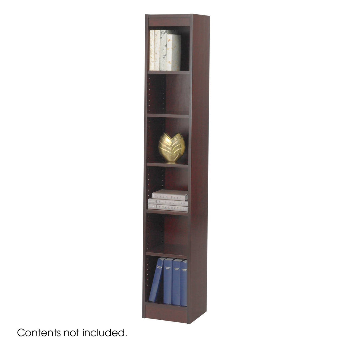 6-Shelf Veneer Bookcase O735