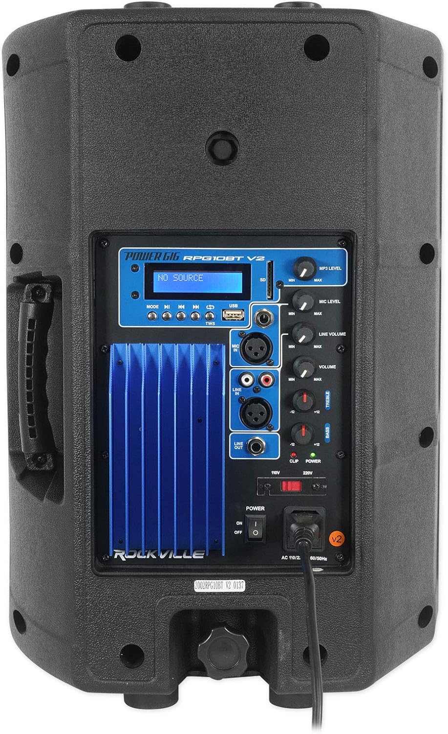 10 Powered DJ Speakers with Stands and Cables D809