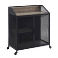 Grey Wash Wood Bar Cabinet P8992