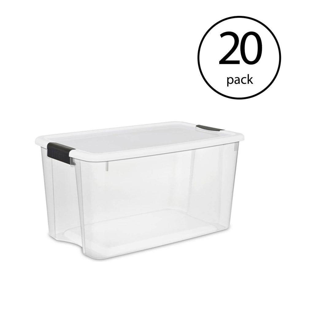 70 Quart Storage Box with Lid (20 Pack) F57310