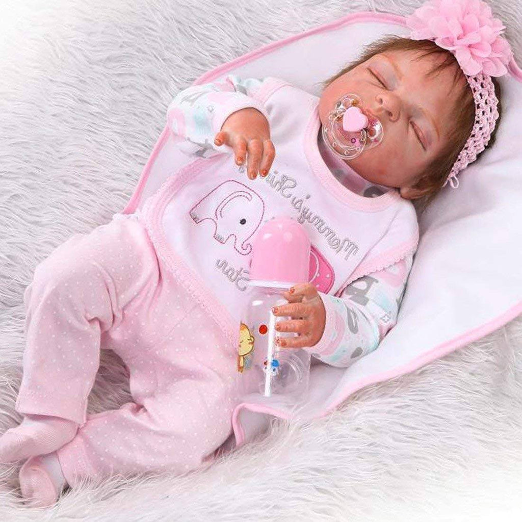 Full Body Silicone Vinyl Reborn Baby Girl Doll T742252