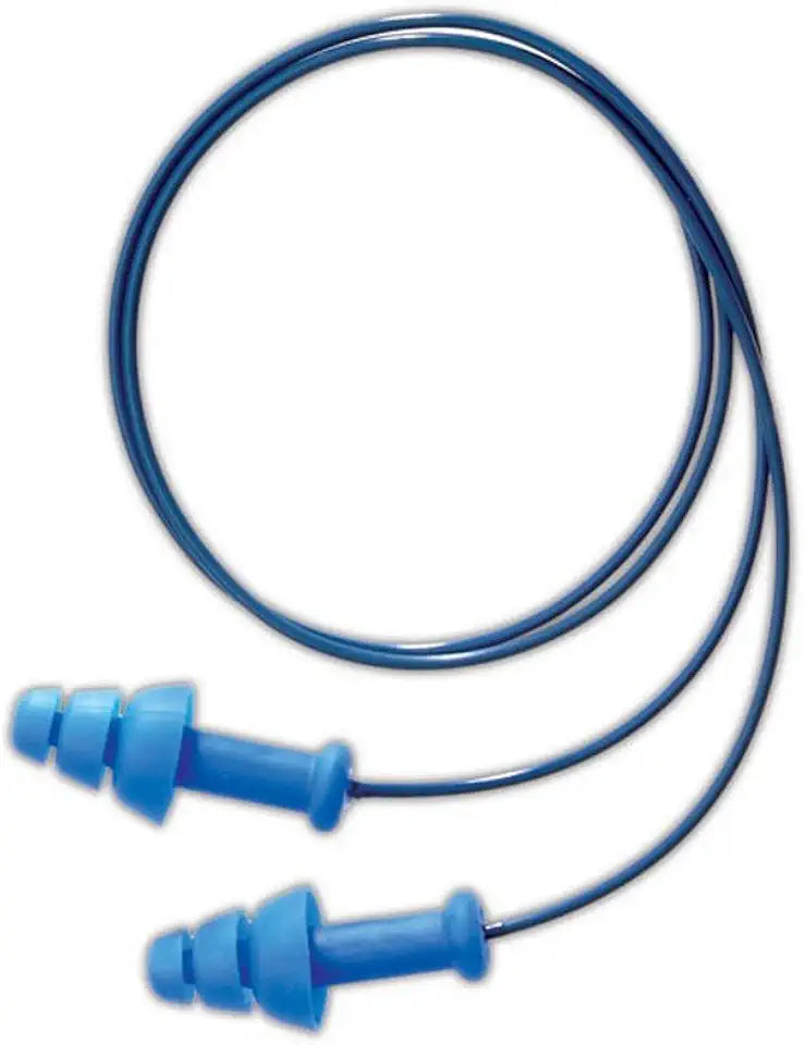 Reusable Corded Foam Earplugs, One Size, Blue, Pack of 100 Z954939