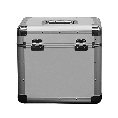 Black Stackable Record Utility Case for 70 12" Vinyl Records O6956