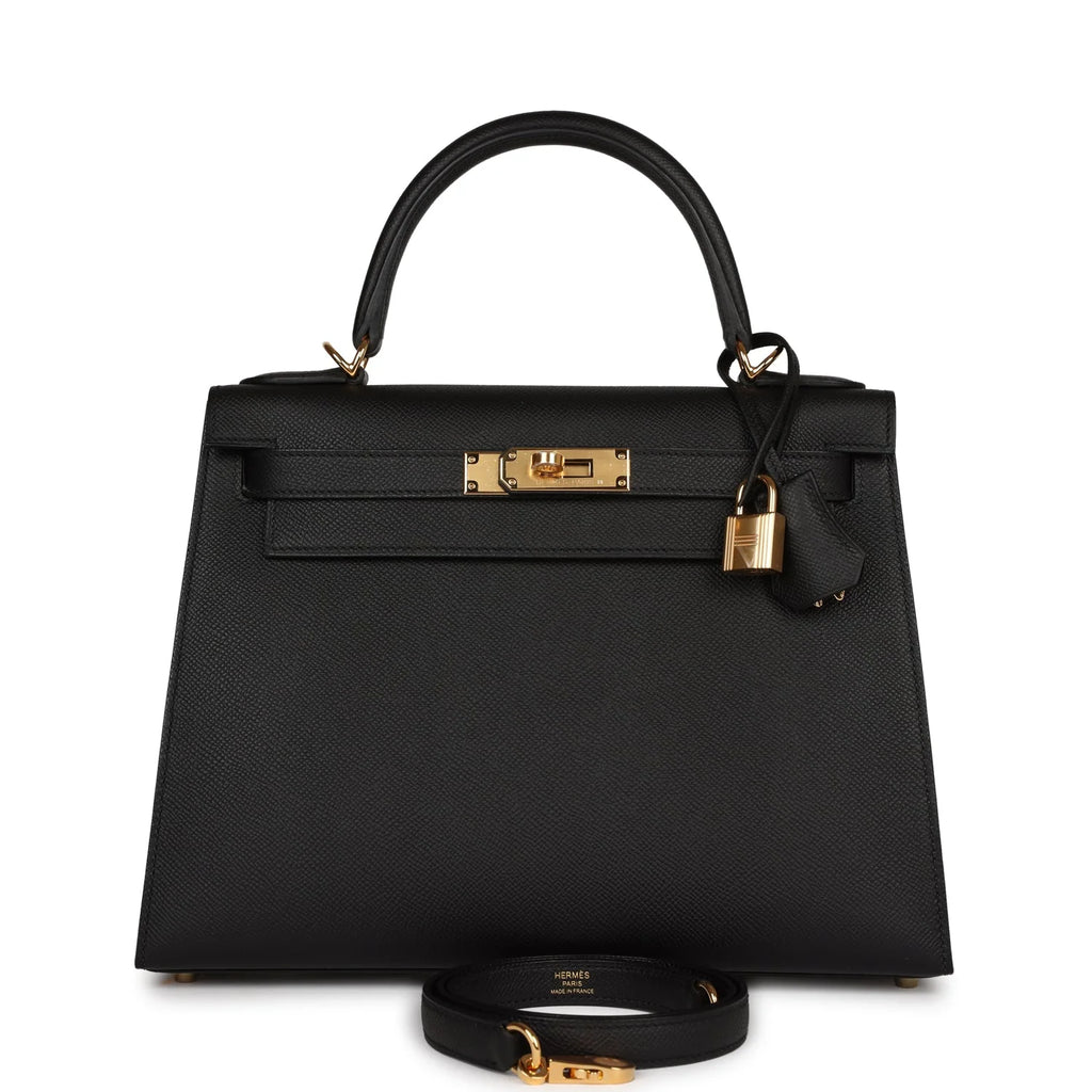 Black Epsom Leather Bag A394353