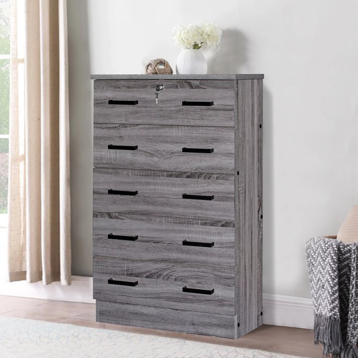 5 Drawer Chest with Lock C63149
